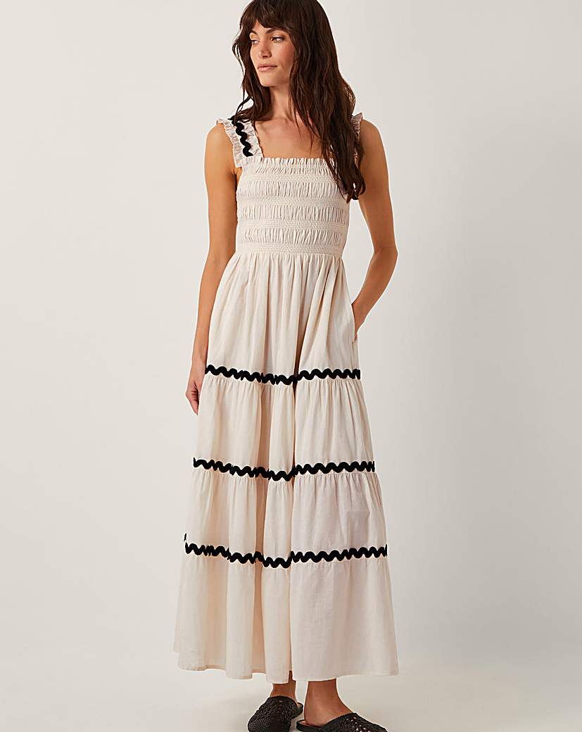 New In - Monsoon Tabitha Sleeveless Smocked Dress