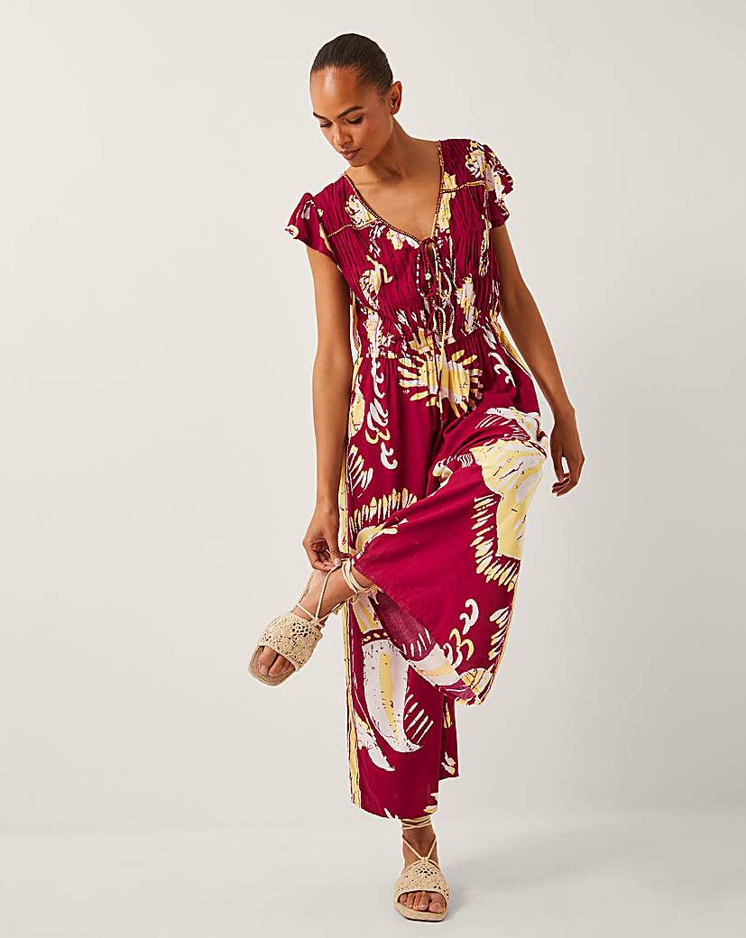 New In - Monsoon Amisha Short Sleeve Jumpsuit