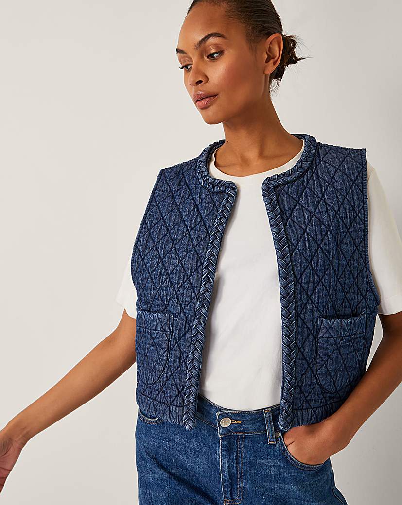New In - Monsoon Martha Quilted Waistcoat