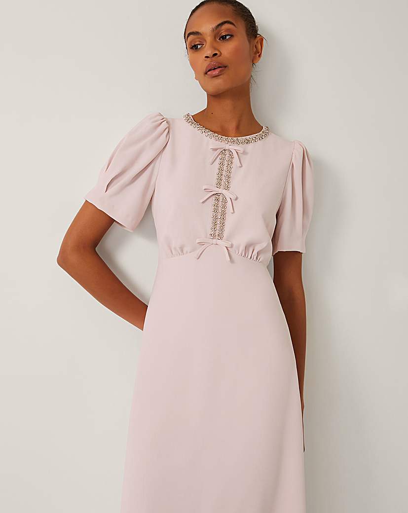 Monsoon Bonnie Bow Midi Dress