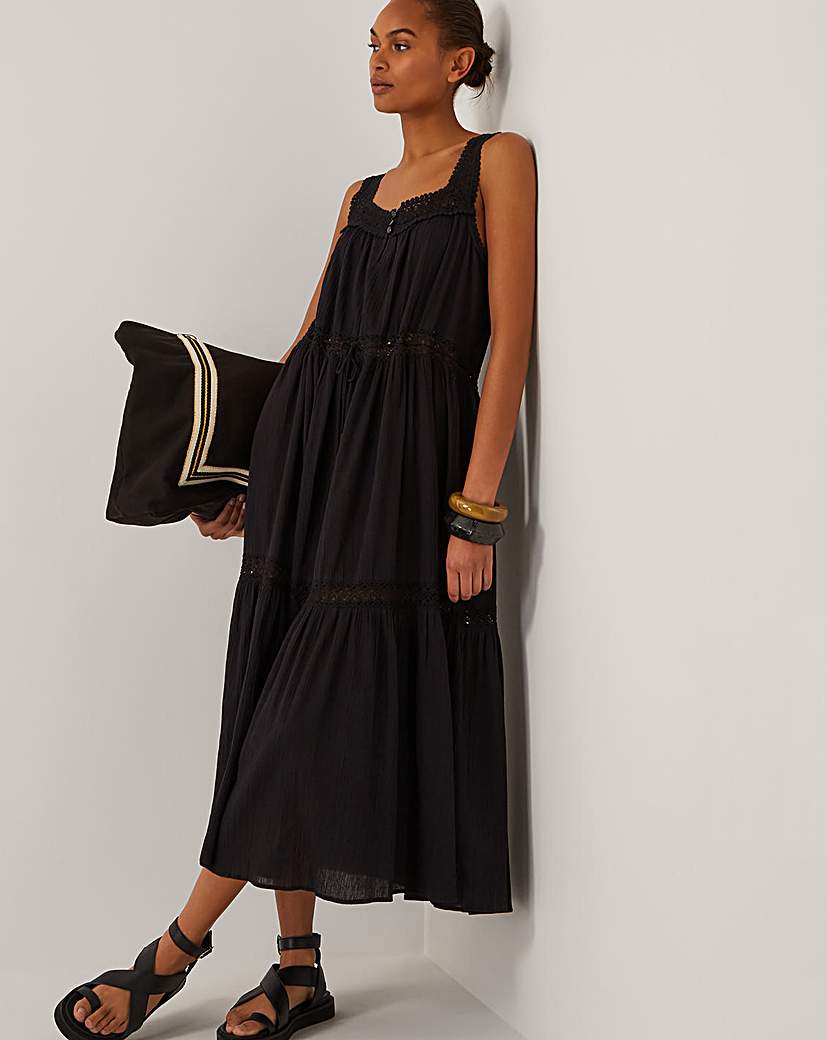 New In - Monsoon Maddi Embroidered Midi Dress