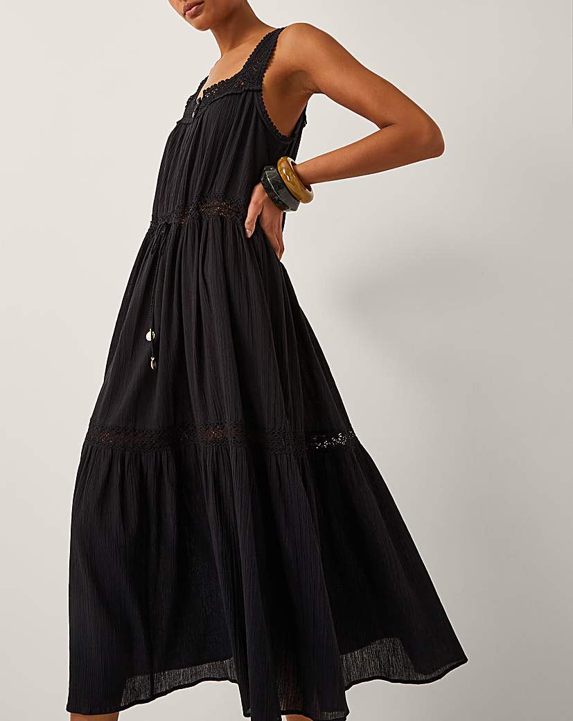 Monsoon Maddi Embroidered Midi Dress