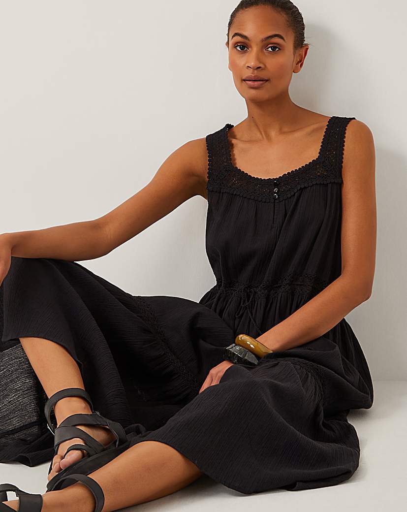 Monsoon Maddi Embroidered Midi Dress
