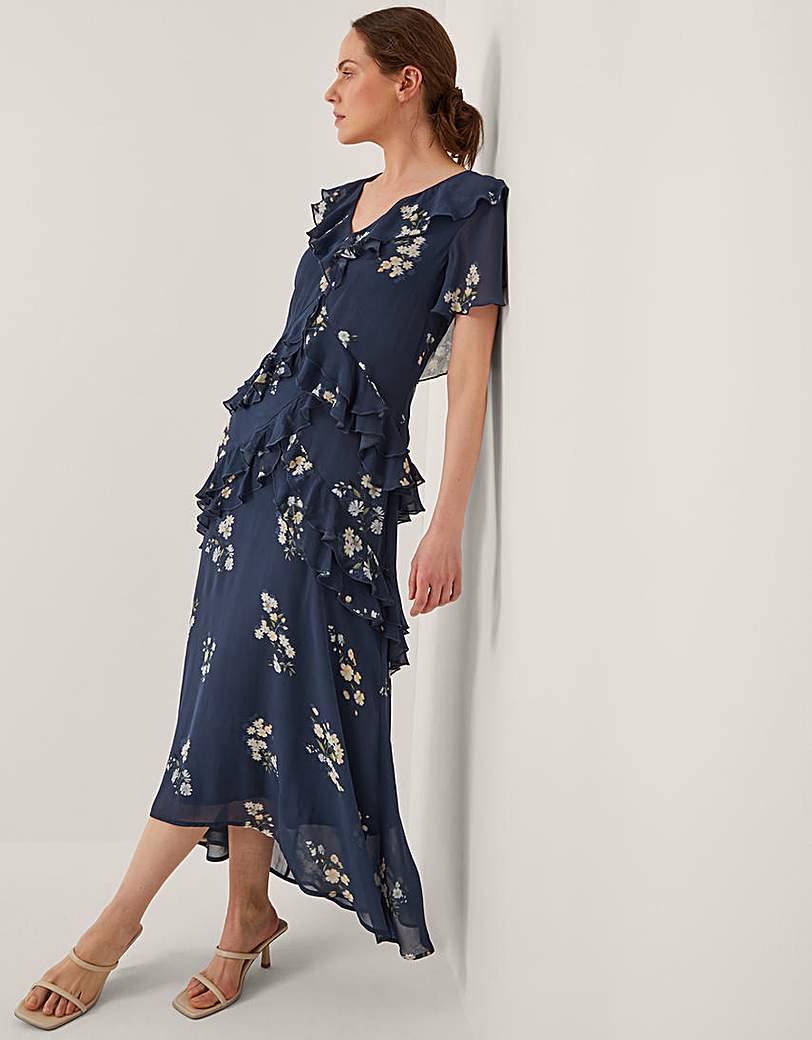 New In - Monsoon Celeste Floral Ruffle Maxi Dress