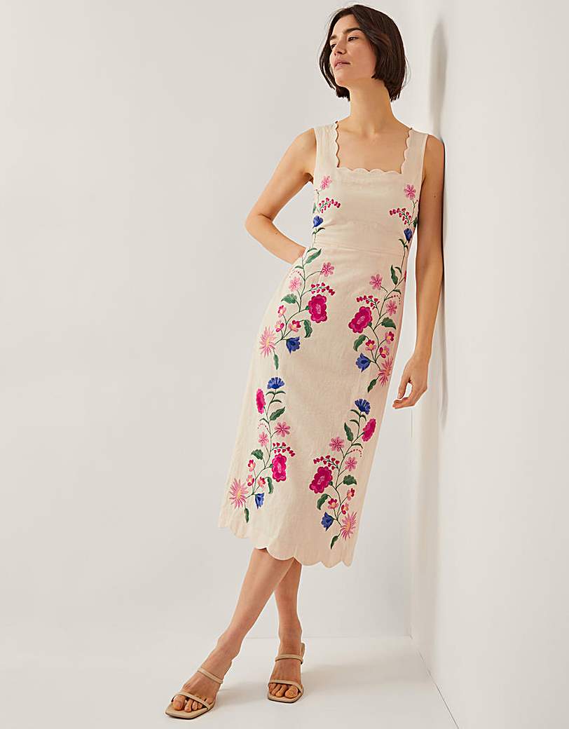 New In - Monsoon Agata Floral Midi Dress