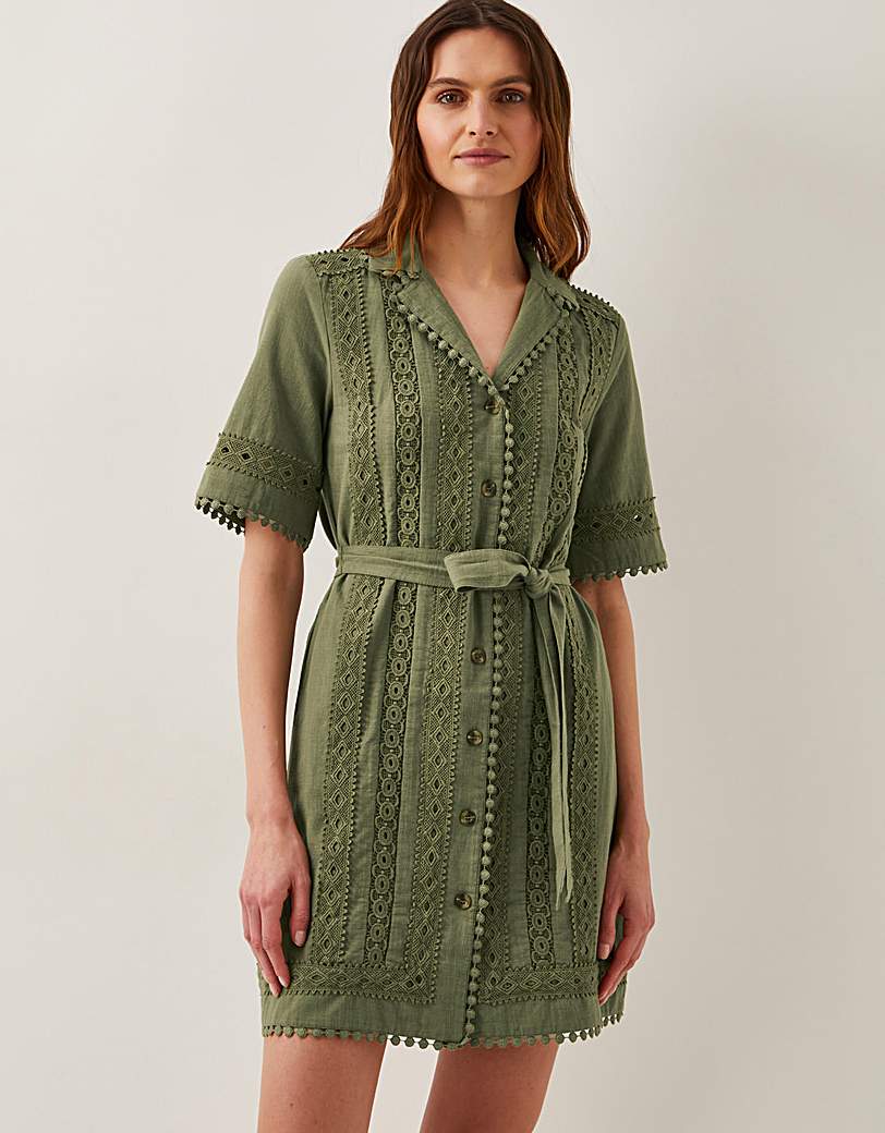 New In - Monsoon Amelia Embroidered Mini Dress