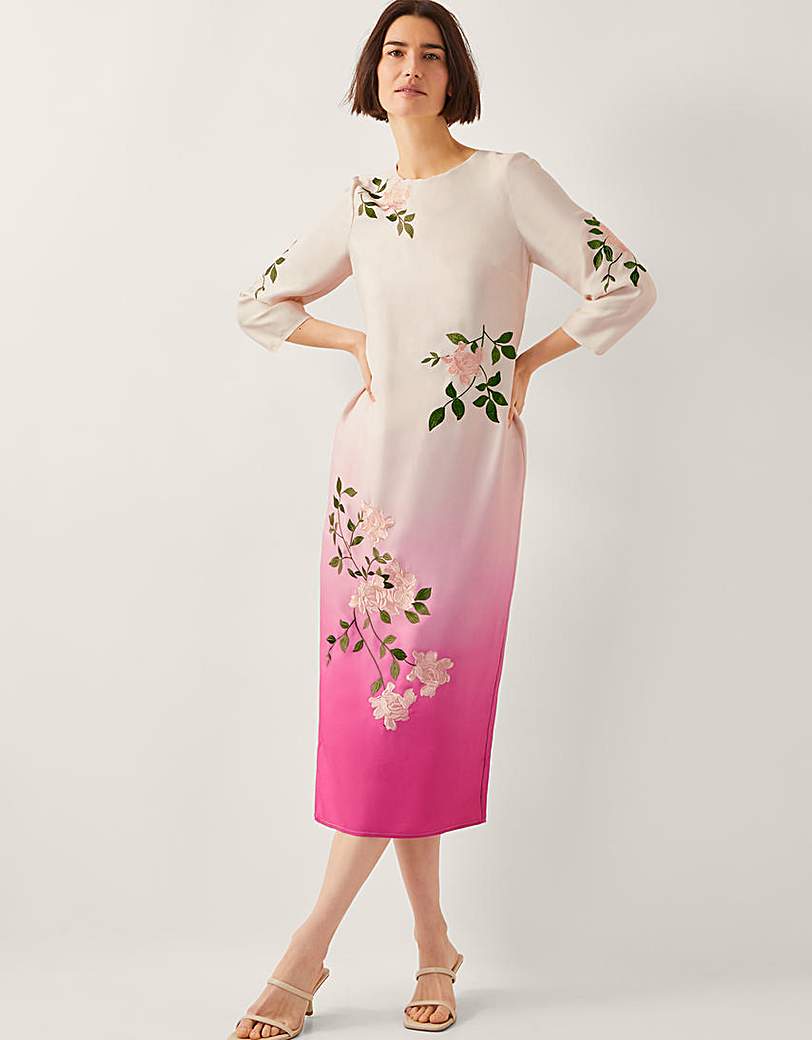 New In - Monsoon Felicity Ombre Midi Dress