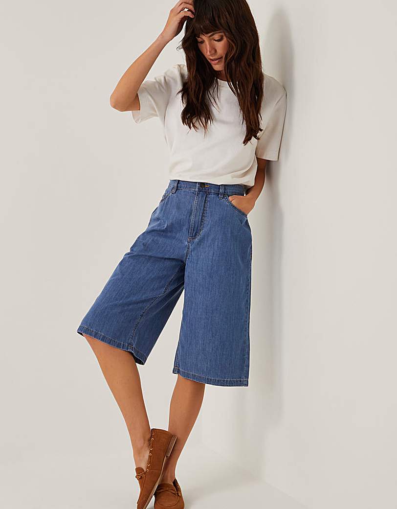 New In - Monsoon Edie Denim Jorts
