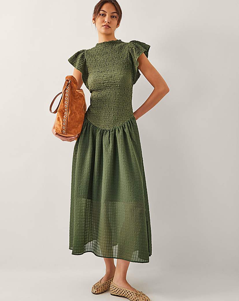 New In - Monsoon Dee Drop Waist Midi Dress