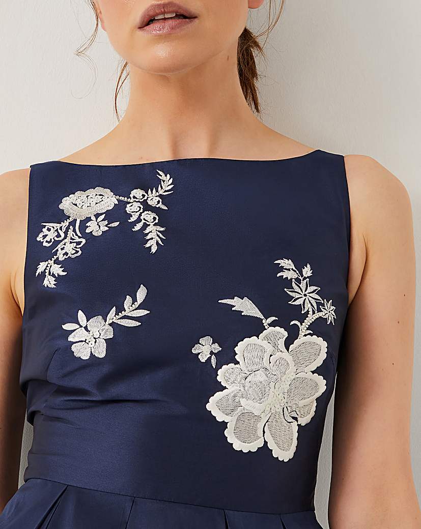 Monsoon Sicily Embroidered Midi Dress