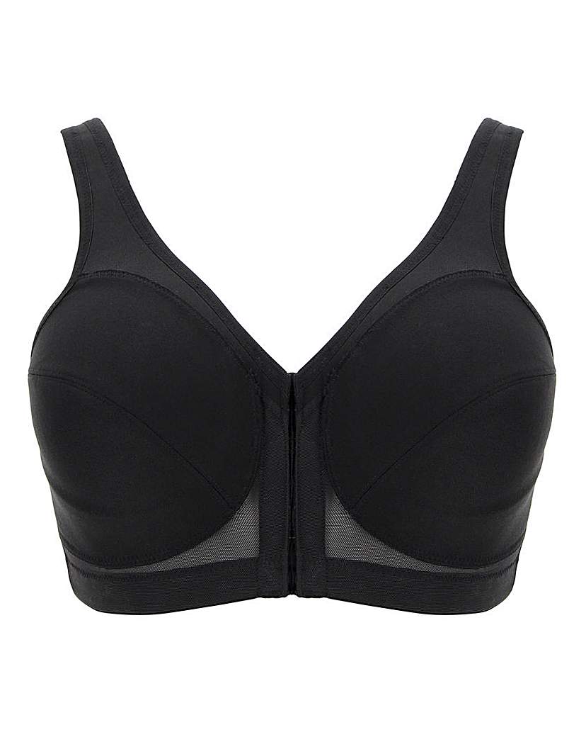 Image of Glamorise Back Support Black Bra