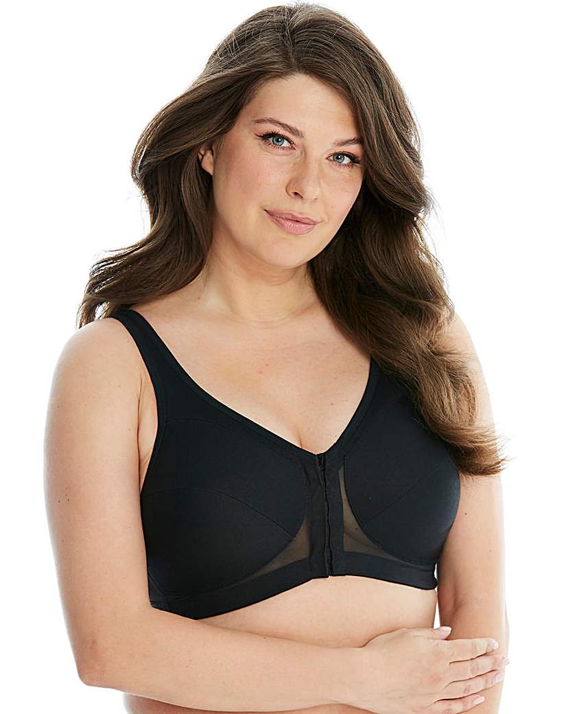 Image of Glamorise Back Support Black Bra