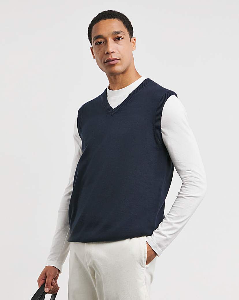 Cotton Sweater Vest