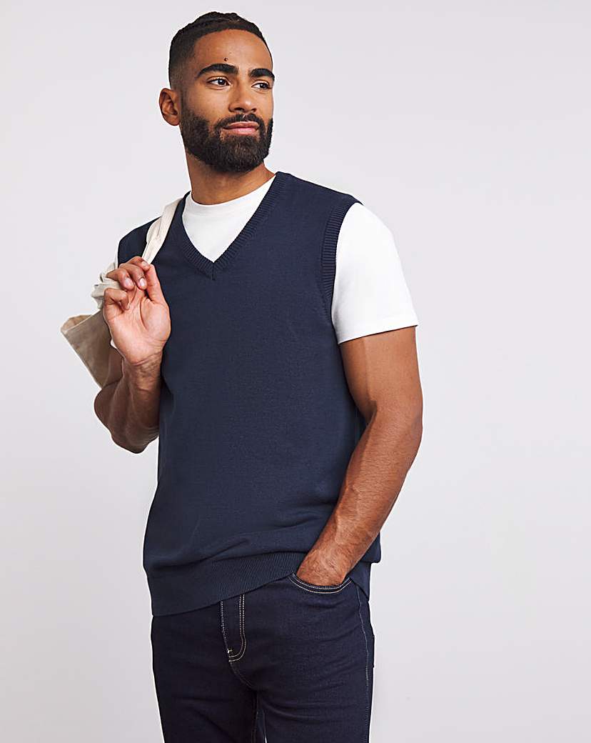 Cotton Sweater Vest