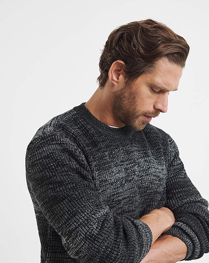 New In - Relaxed Ombre Crew Neck Sweater