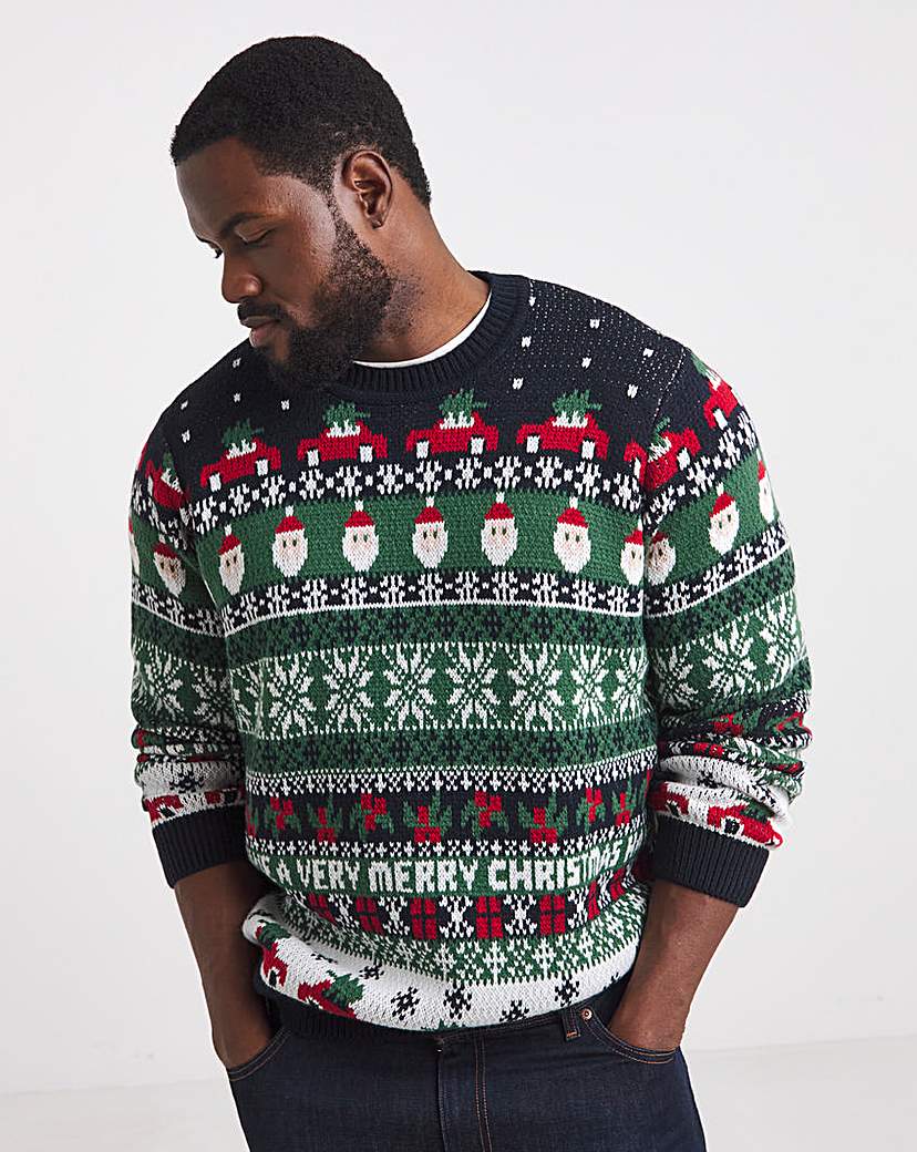 New In - Christmas Fairisle Crew Neck Jumper