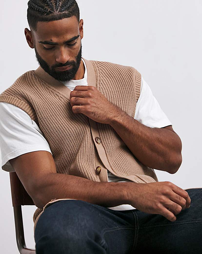 Fisherman Relaxed Button Vest