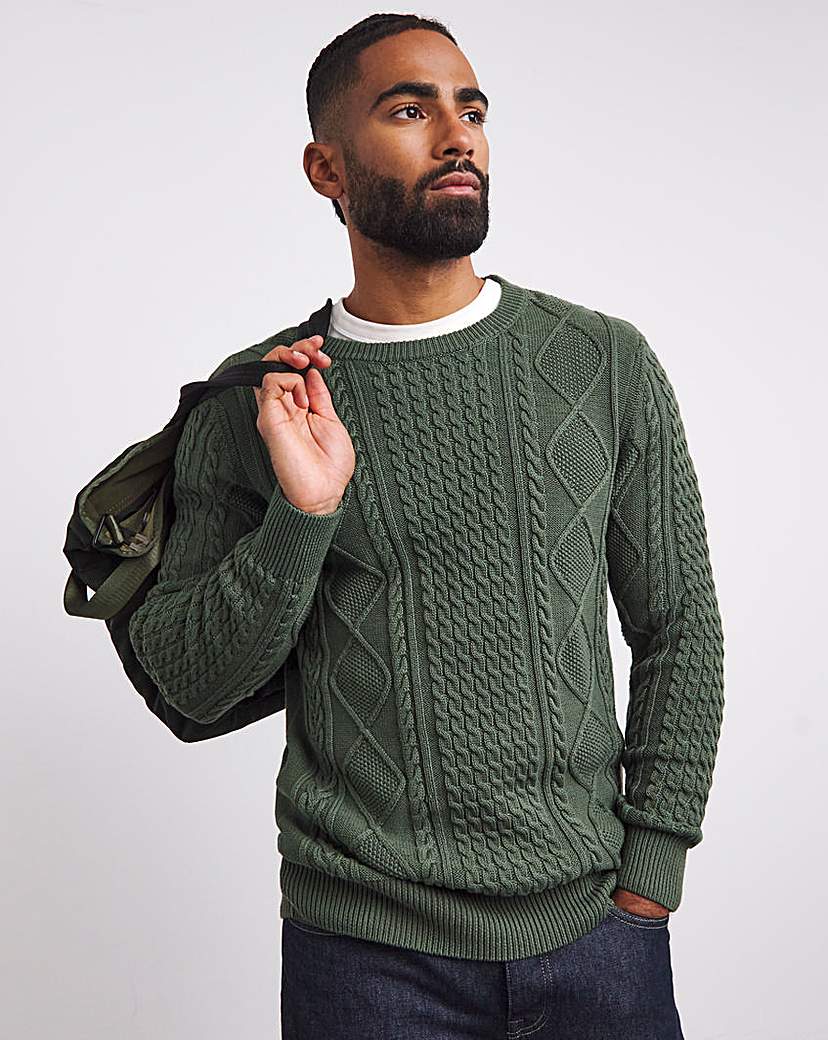 Cable Crew Neck Jumper