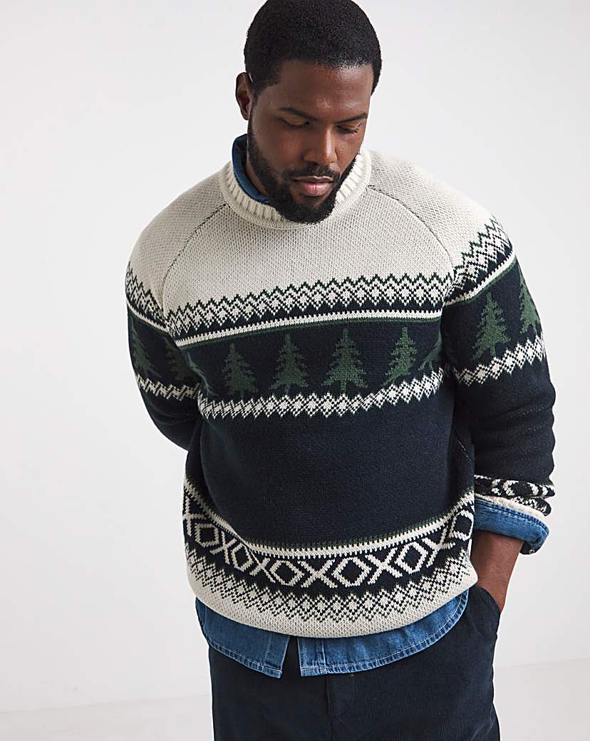 New In - Christmas Tree Fairisle Knitted Jumper