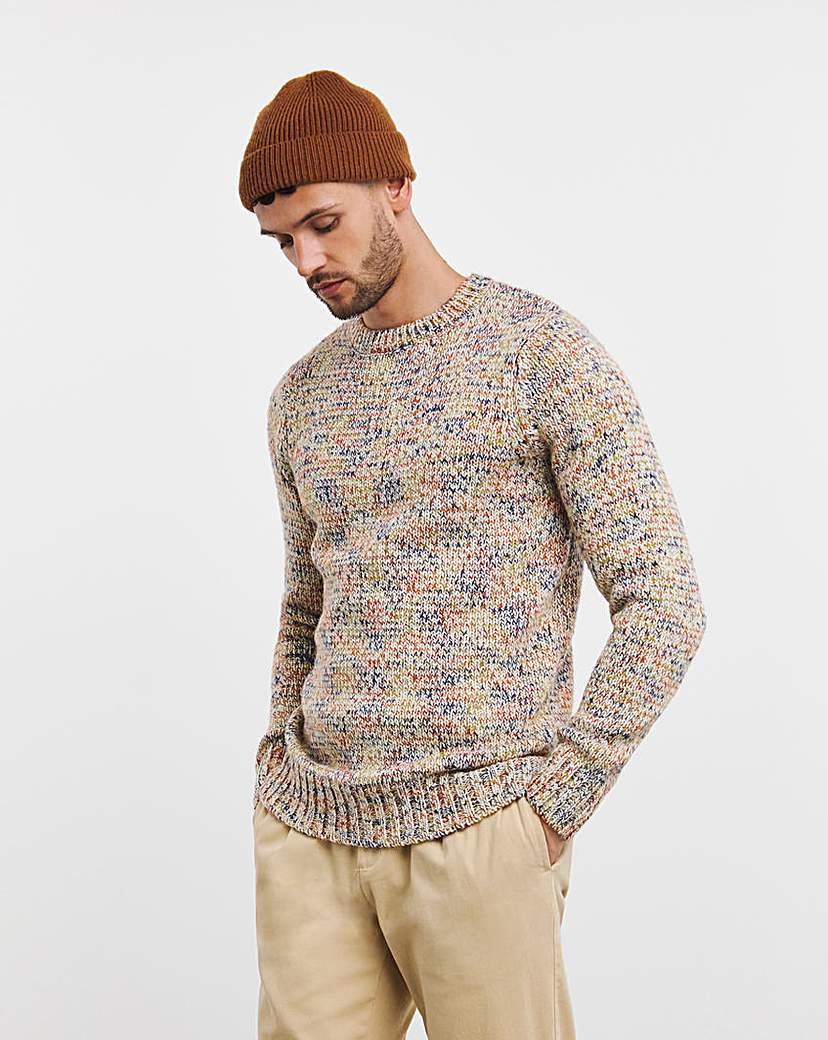 Multi Twisted Crew Neck Sweater