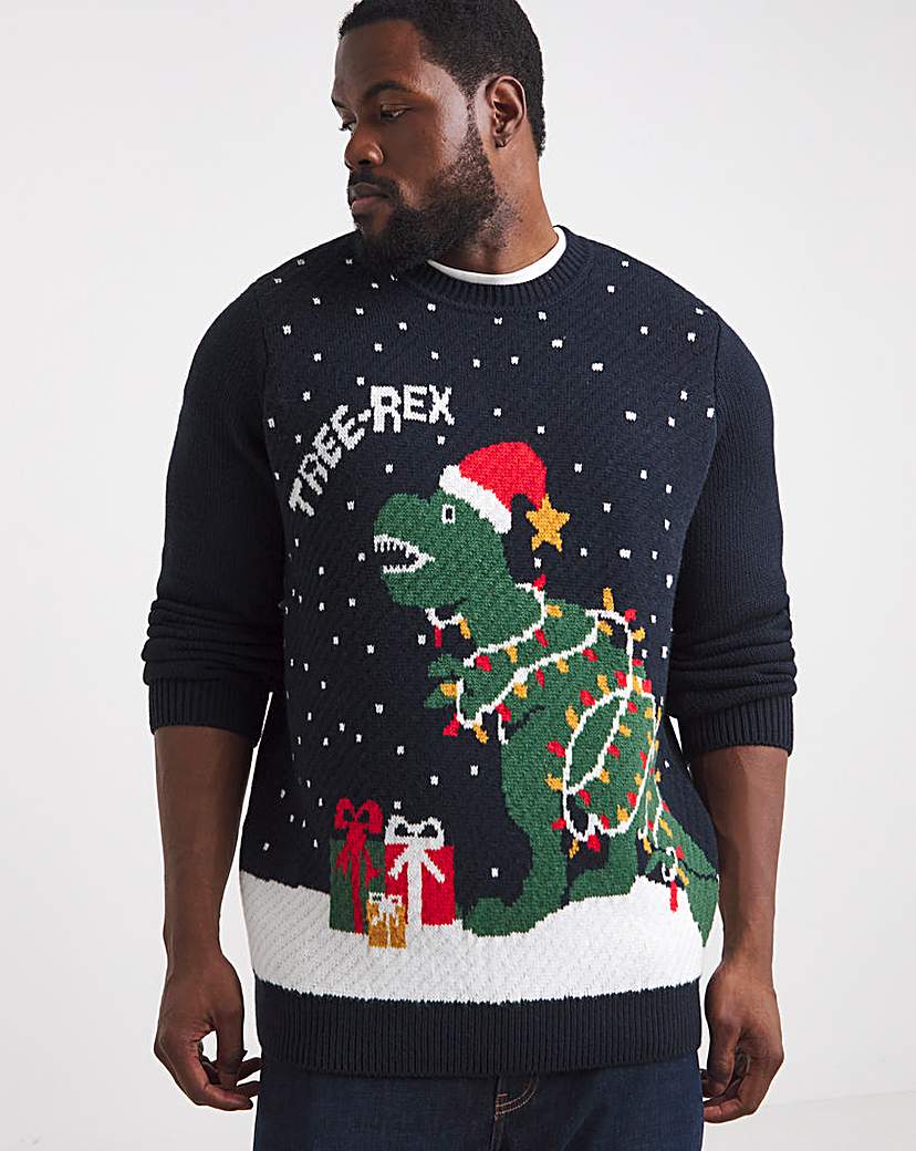 New In - Tree-Rex Christmas Jumper