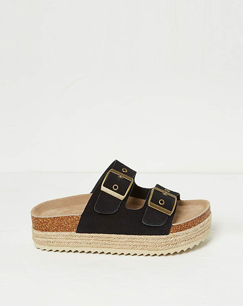 FatFace Leather Meldon Flatform Sandal