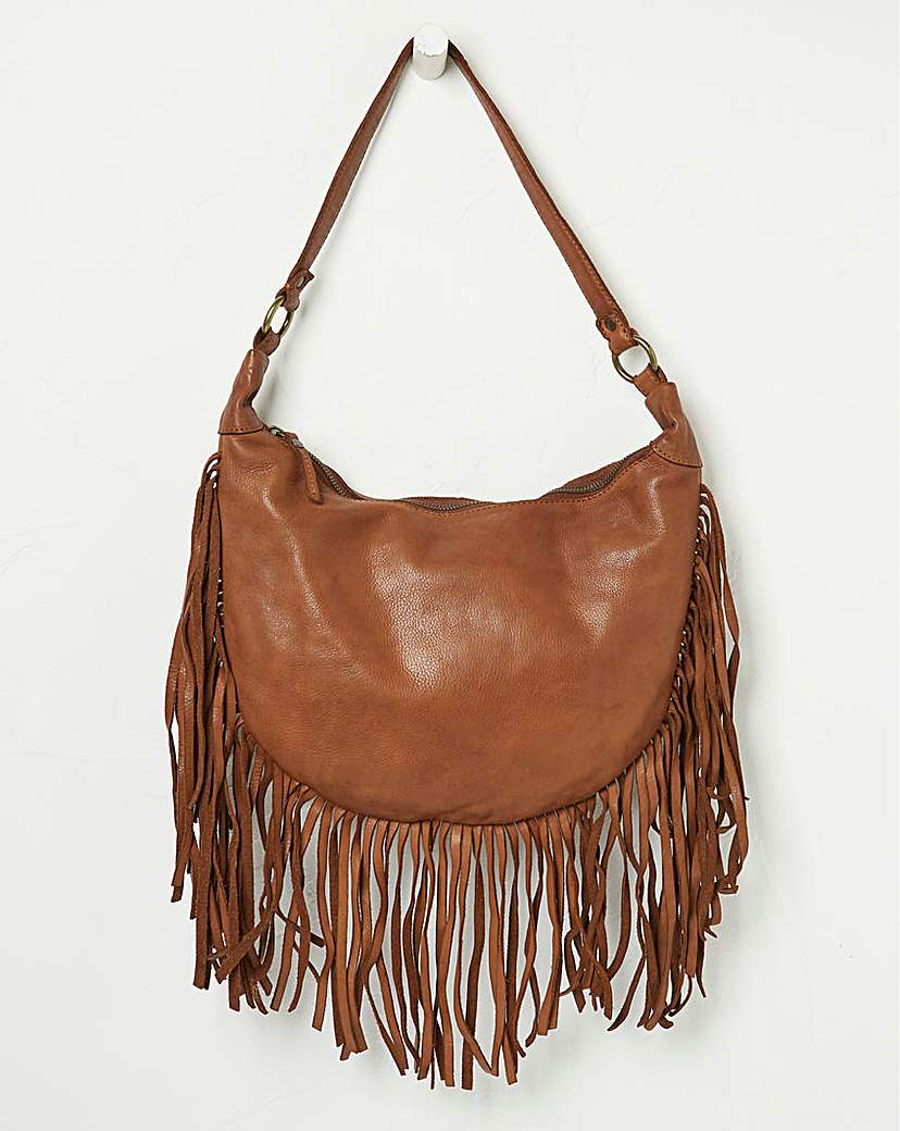 FatFace Dawson Crescent Tassel Bag