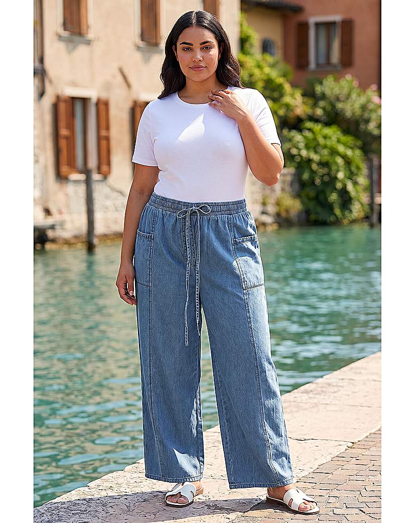 Roman Curve - Women's - Trousers - Denim - 22/24