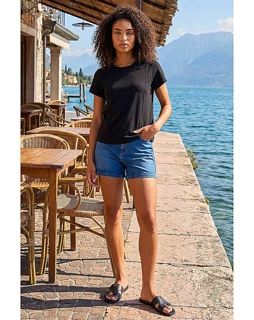 Roman Originals Black Roman Dusk Premium Stretch T-Shirt Medium