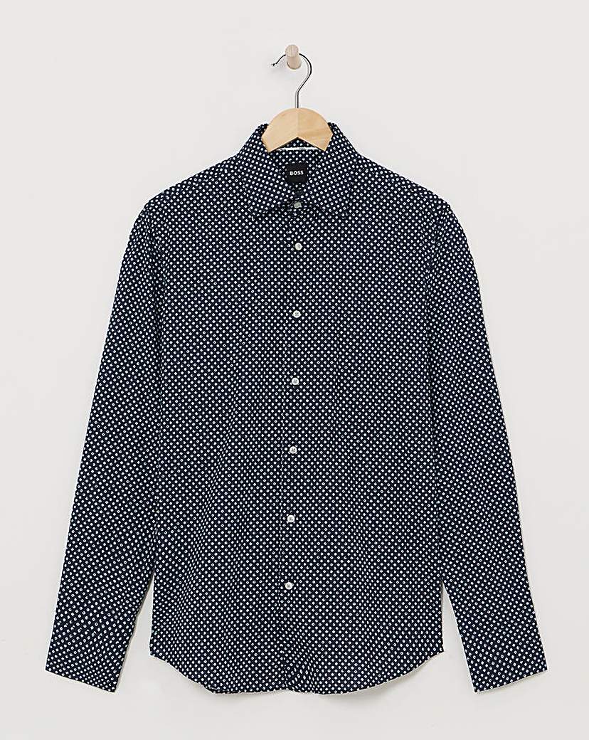 BOSS Regular Fit Printed Formal Shirt