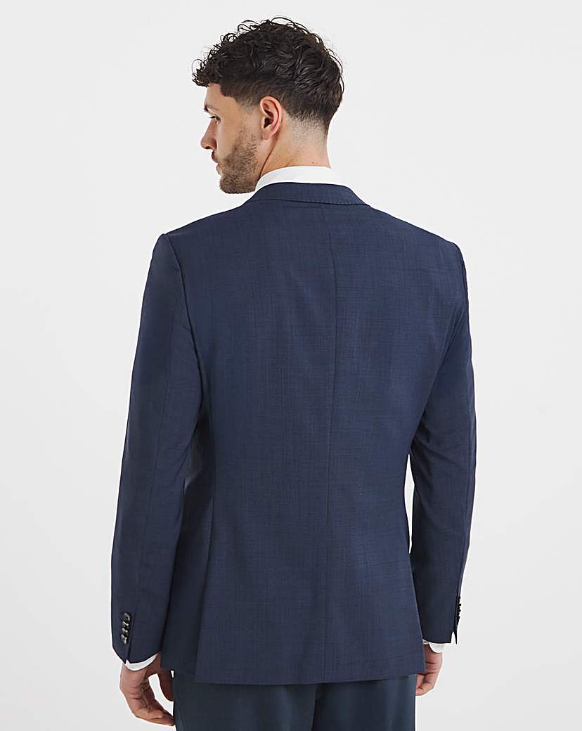 BOSS Navy Wool Mix Suit Jacket