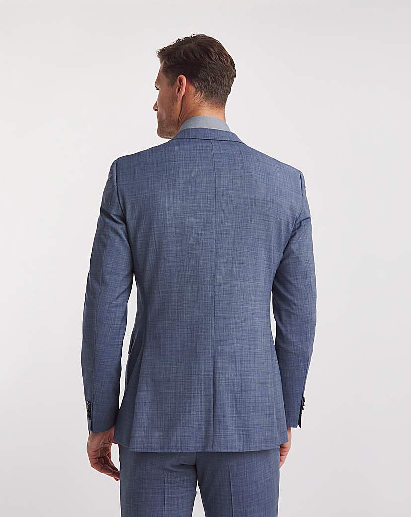 BOSS Blue Wool Mix Suit Jacket