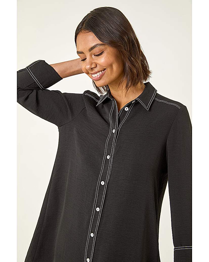 Roman Contrast Stitch Shirt