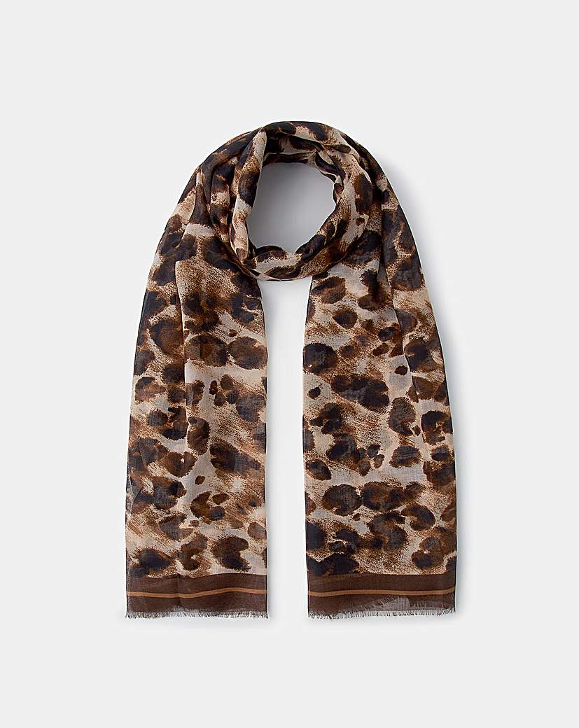 Accessorize Leopard Print Scarf