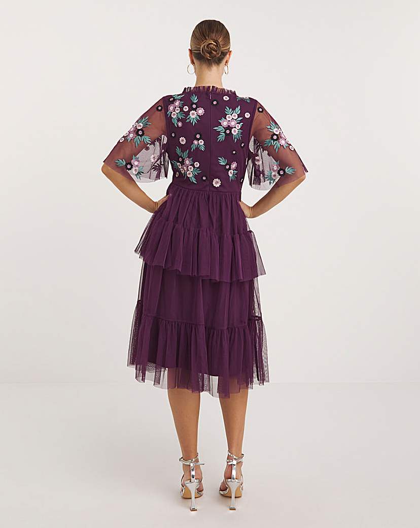 Maya Deluxe Embroidered Mxi Dress