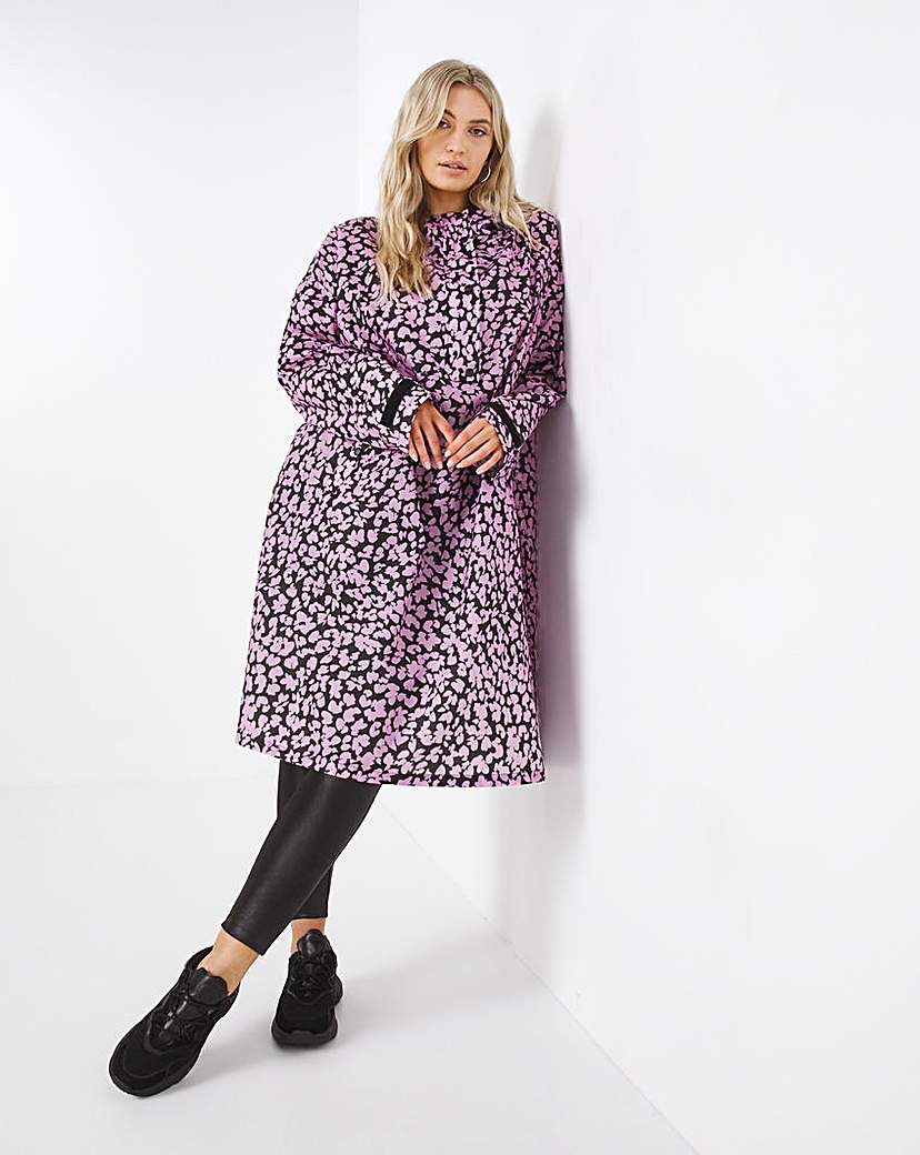 Simply Be - Pink Floral Sustainable Pac-a-Mac Cape