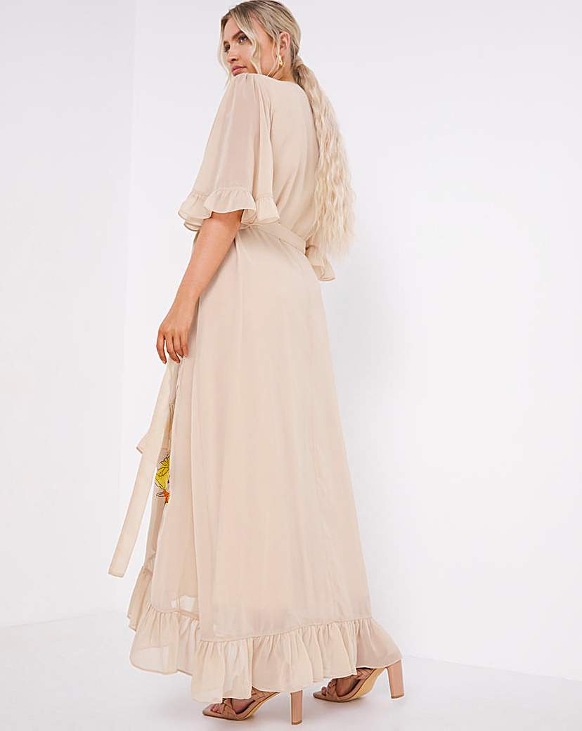 Hope & Ivy Liliana Wrap Midi Dress
