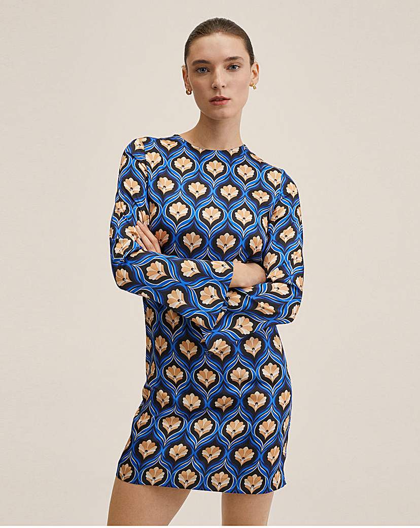 Mango Printed Retro Dress