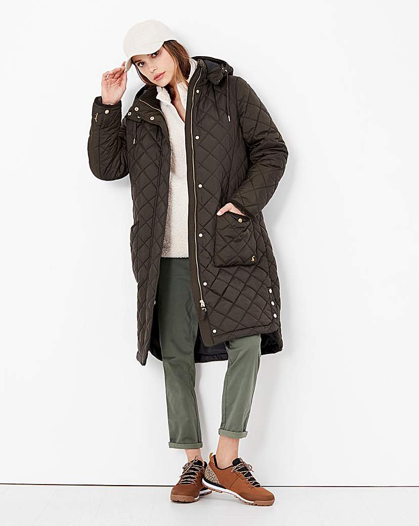 Joules Chatham Quilted Longline Jacket