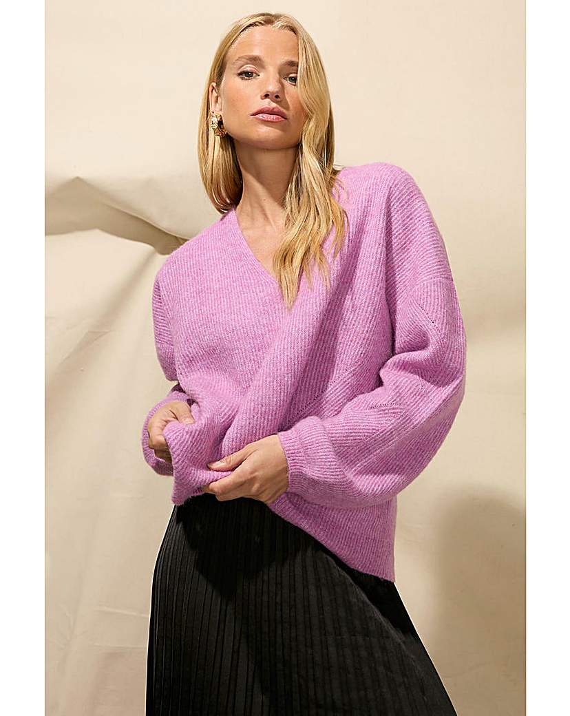 Ro&Zo Slouchy V-Neck Jumper