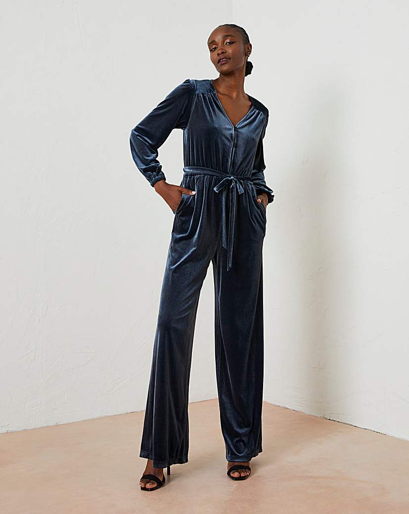 FatFace Velvet Jumpsuit