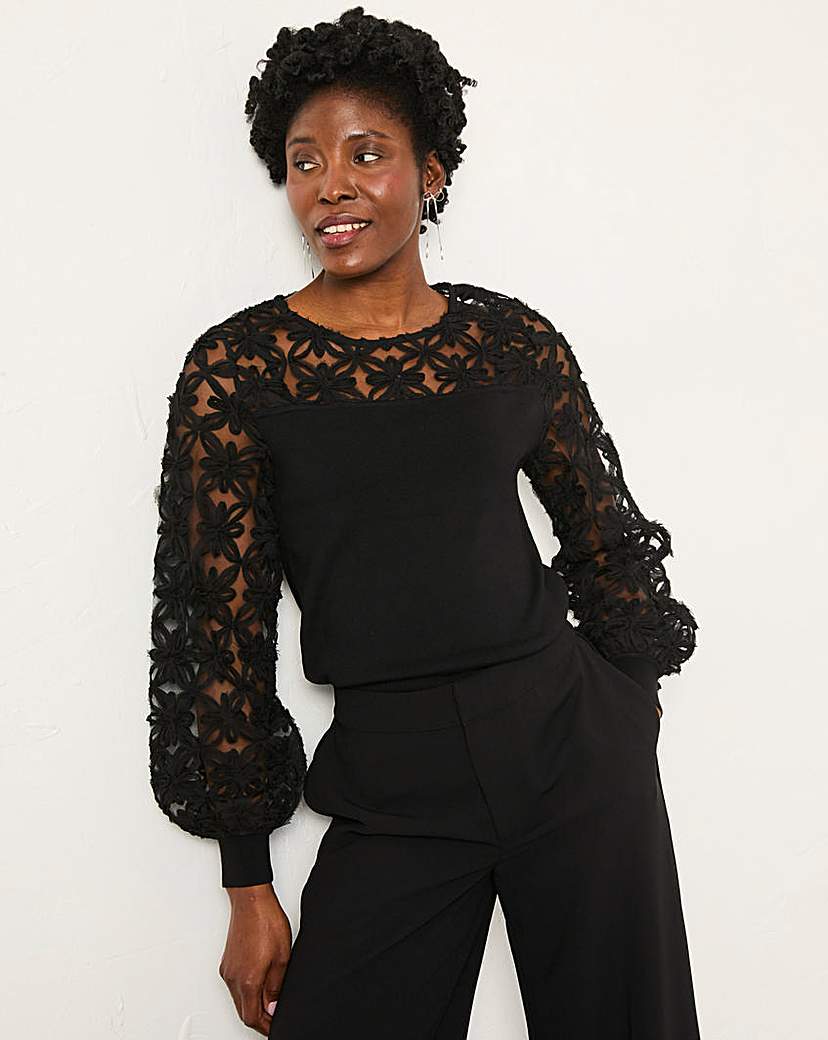 Fatface Lace Insert Top