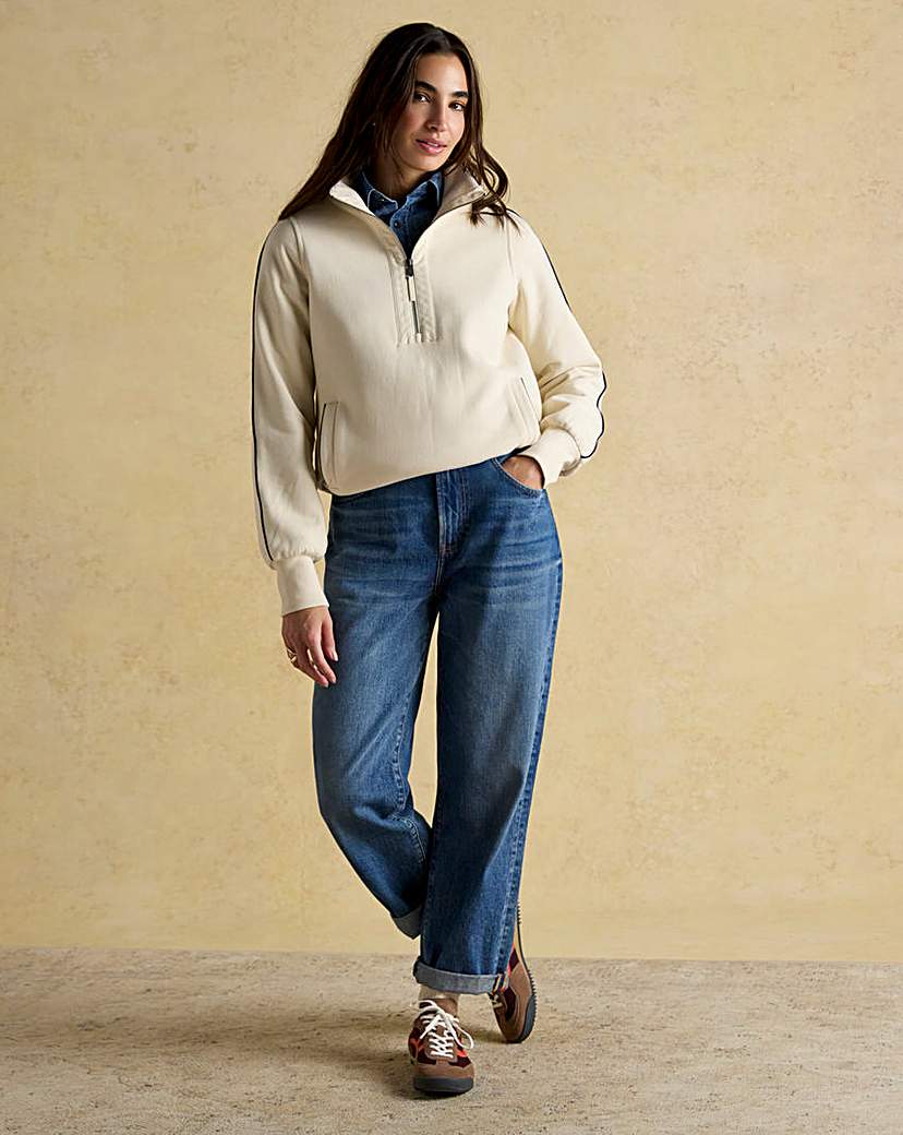New In - Joules Bronte 1/4 Zip Sweat Top