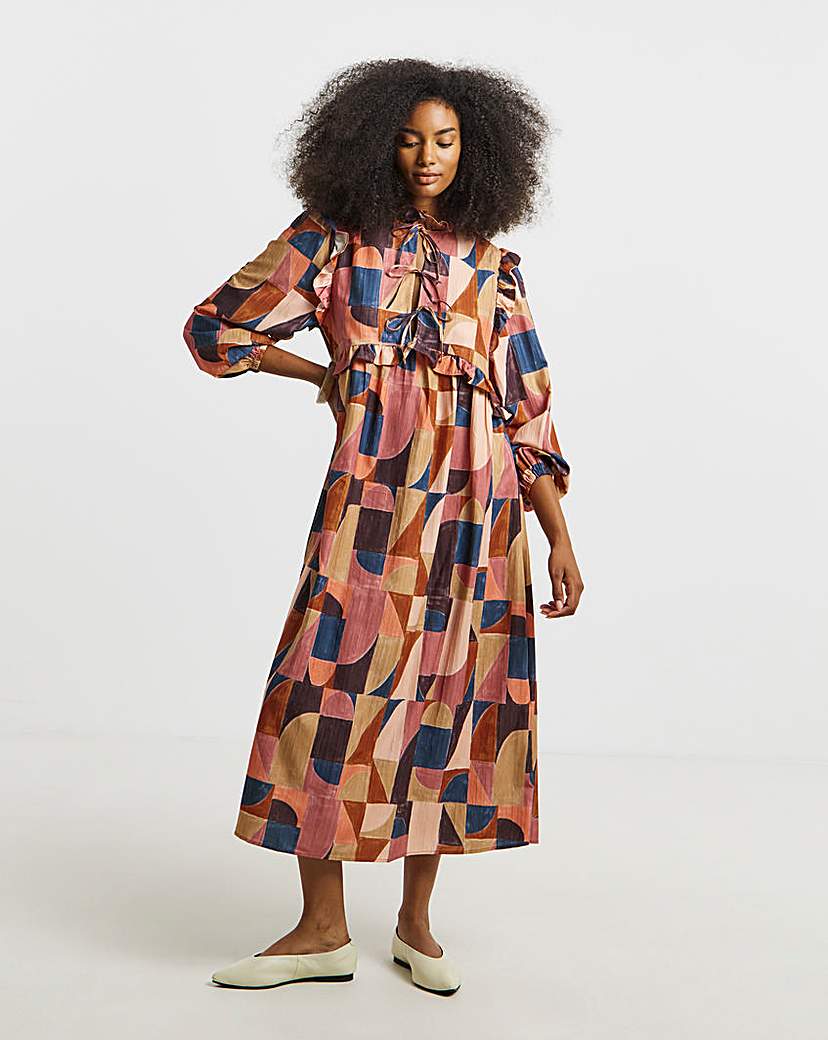 Native Youth Printed Maxi Dress