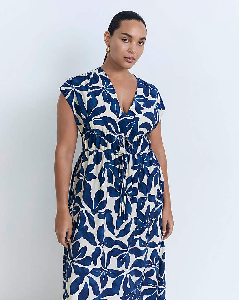 New In - Mango Sleeveless V Neck Midi Dress