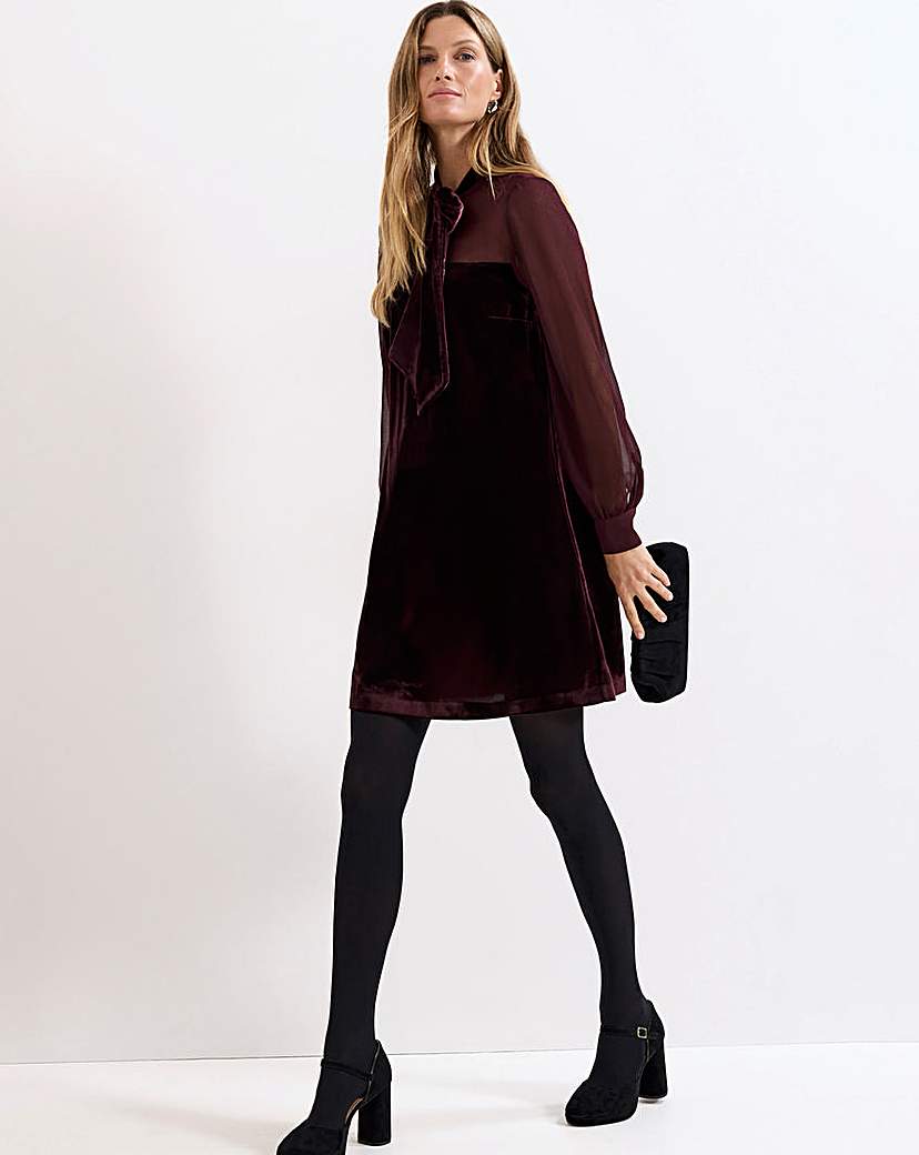 Phase Eight Vinnie Velvet Bow Dress