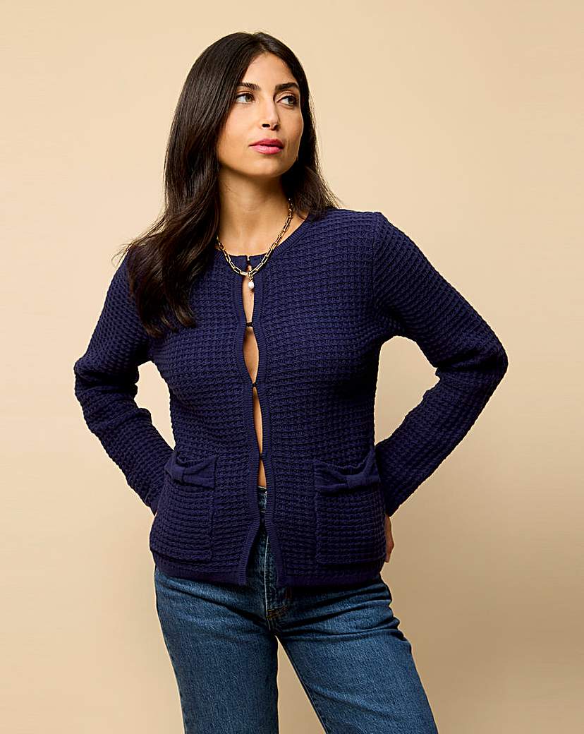 New In - Little Mistress Navy Cardigan
