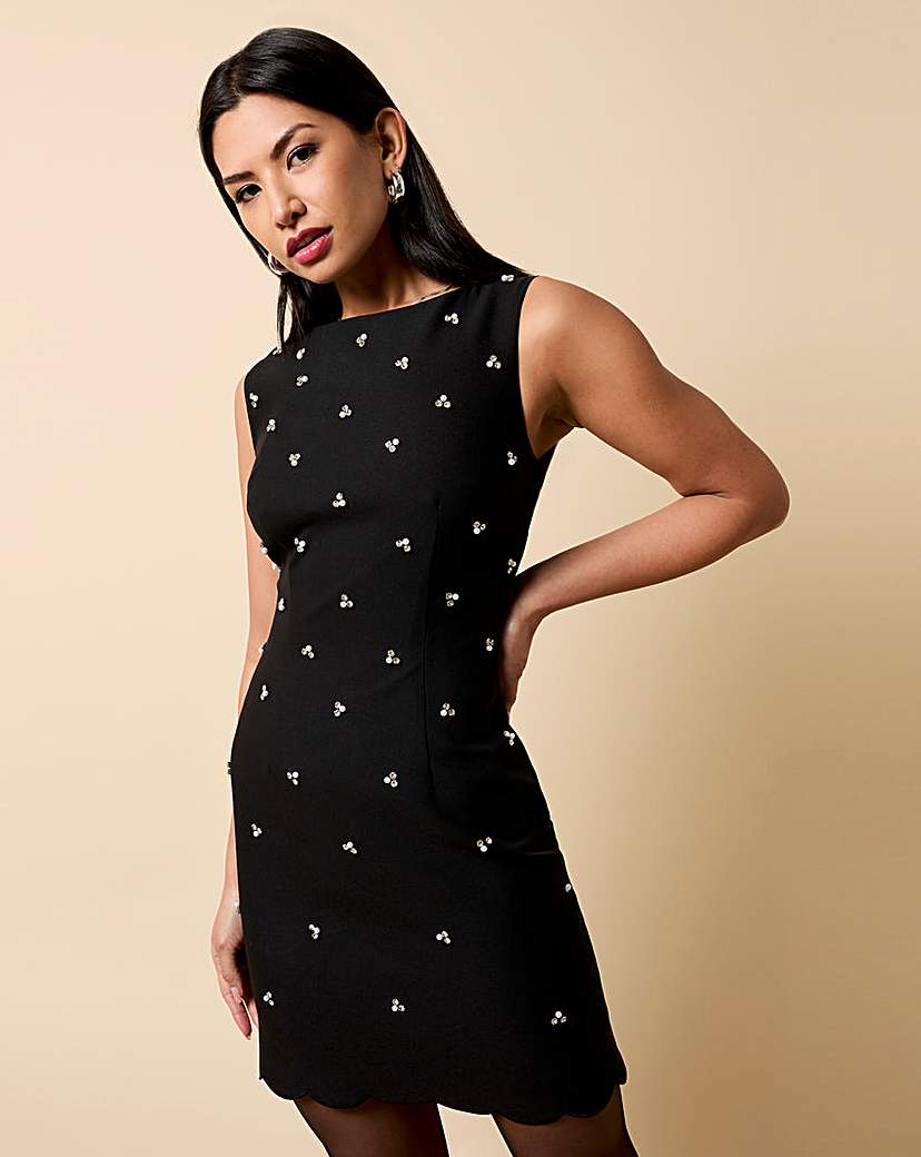 New In - Little Mistress Black Embellished Dress