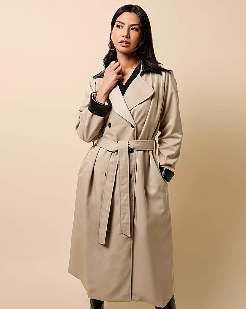 Little Mistress Trim Trench Coat