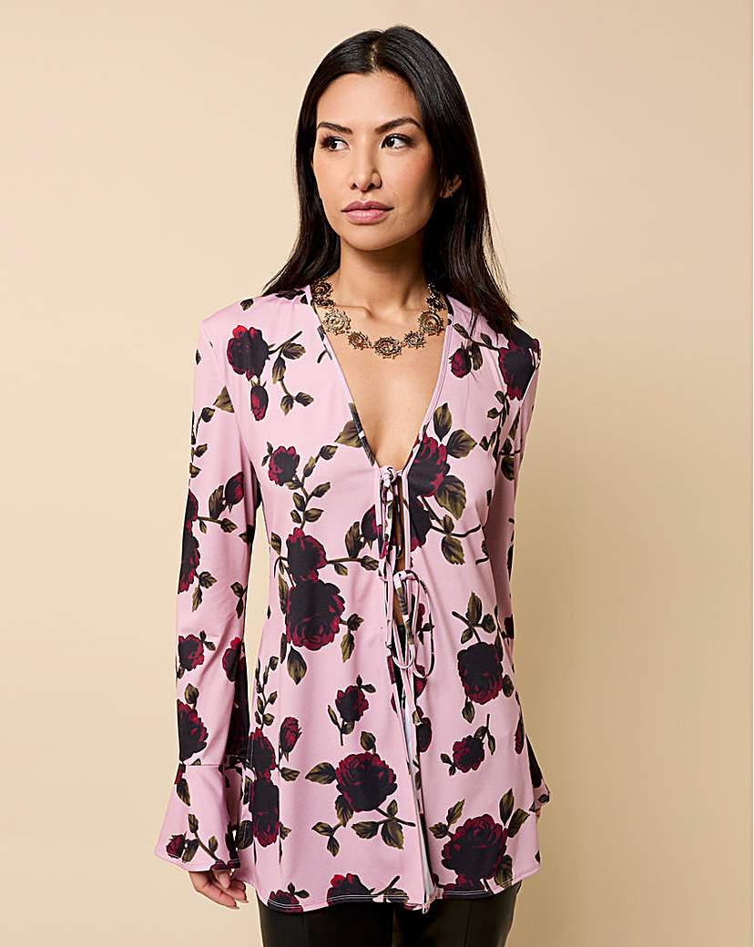 New In - Little Mistress Tie Detail Shirt